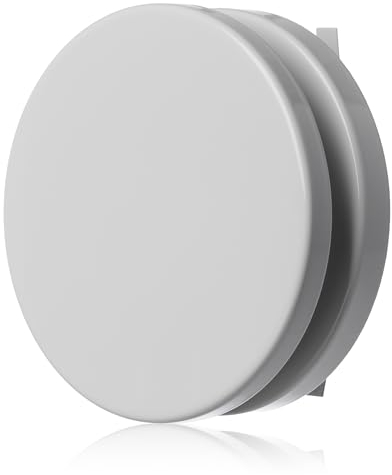 100mm Weiß Metall Tellerventil - Rund Zuluft Lüftungsventil mit Klemmfedern - Anemostat, Diffusor, Lüftungsgitter