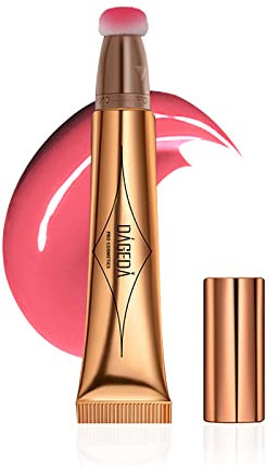 Prreal Blush Beauty Wand, Matte Liquid Cheek Blusher, Smooth Creamy Liquid Blush Stick with Soft Cushion Applicator, Waterproof Blendable Natural Face Blush Makeup Pen, 0.53oz (#07)