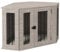 PawHut Hundekäfig, Eckige Hundehütte Hundebox mit Kissen, Hundehaus mit Türriegel, Haustierkäfig für mittelgroße Hunde, Walnuss, 104 x 55 x 63 cm