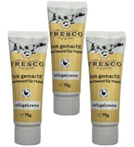 Fresco Naschwurst Geflügelcreme | 3 x 75g | der Schleck-Snack aus der Tube | perfekt zum Training oder als Belohnung