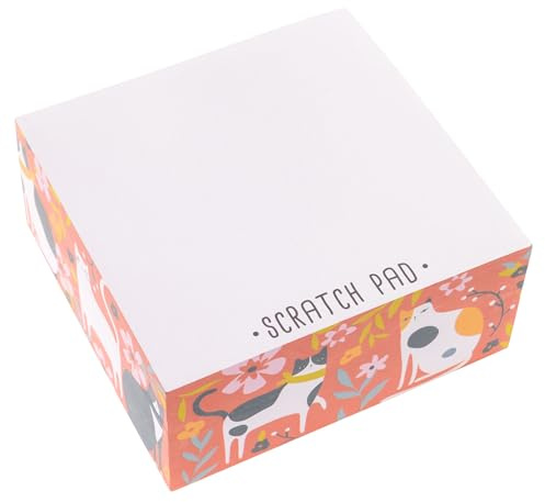 Karma, Block Notepad, 500 Sheet Memo Paper Cube, Non-Sticky Memo Pad Cube for Office, and Home, Cat