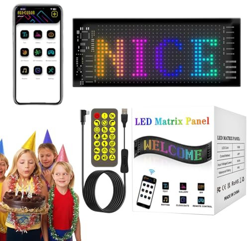 Tableau d'affichage LED pour voiture | Tableau de message LED pour voiture | Écran LED portable pour voiture, magasin, bar, hôtel, concert