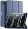 Maledan Cover per iPad PRO 11 Pollici 2024 (M4 5a Generazione) con Portapenne, Protettiva Custodia iPad Case Supporta Apple Pencil PRO/USB-C, Risveglio/Sonno Automatico, Blu Grigio