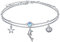 Flyow Delphin-Fußkettchen für Damen, S925-Sterlingsilber, Fußperlen, Boho-Delfinschwanz, Seestern, geschichtetes Knöchel-Armband, Fußkettchen, Strandschmuck