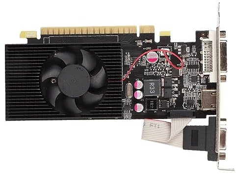 4GB Graphics Card Desktop Graphics Card 4GB GDDR3 128bit 650/5000MHz Quiet Cooling Fan All Solidstate Low Profile GPU for M ITX Chassis