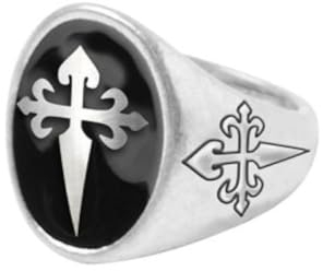 FIESTAS GUIRCA - Bague CHEVALIÈRE Fantaisie Croix Fleur LYS Femme