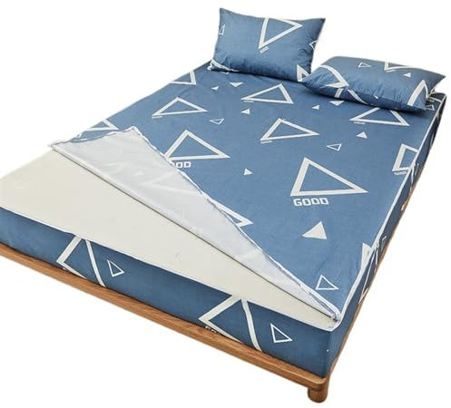 ZGXNYI Coprimaterasso Impermeabile Coprimaterasso Impermeabile Chiuso a Sei Lati Tutto compreso con copriletti con Cerniera Coprimaterasso Matrimoniale Impermeabile(Color 06,2xPillowcase 48x74cm)