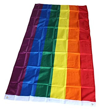 FUNOMOCYA Große Regenbogenflagge Aus Polyester LGBT Pride Flagge Für Outdoor Nutzung Wetterfest Bunte Fahne Für Gay Pride CSD Und LGBTQ Veranstaltungen