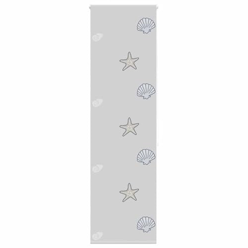 qohoio 4014888 Shower Roller Blind 70x240 cm Fabric Width 66 cm,Waterproof Wet Room Bathroom Heavy Duty Shower Curtain,Anti Mould Mildew Resistant,Washable and Easy Dry