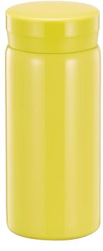 Small Flask, Cute Water Bottle, Vacuum Insulated Flask for Hot & Cold Drink, Keep 12H Hot & 6H Cold (Yellow, 200ml)