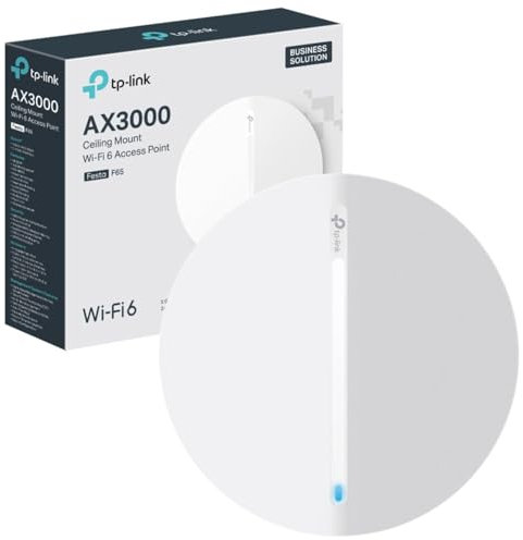 TP-Link Festa F65 AX3000 Ceiling Mount WiFi 6 Access Point, Mesh & Seamless Roaming, Gigabit PoE Port, Easy setup