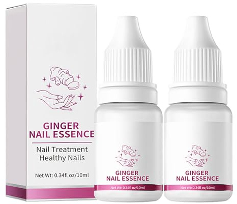 FungiGone nail treatment, Fungigone Nail Fungus Removal, Fungigone Ginger Nail Essence, Nail Repair Growth Treatment, Natural Nail Strengthener (2pcs)