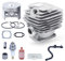 Kit de juntas de pistón de cilindro supercilíndrico de motosierra de 46 mm for barra de filtro de línea de combustible de motosierra Stihl 028