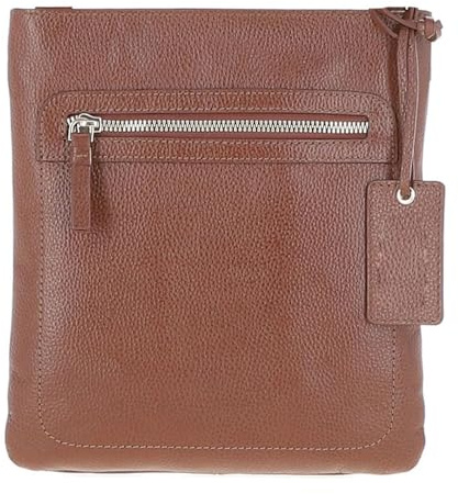 Ashwood Women's Genuine Leather Crossbody Bag – Anti-Theft Pocket, Multiple Organiser Compartments, Adjustable Strap and Heavy-Duty Zippers – Stylish Everyday Shoulder Bag: CB-3