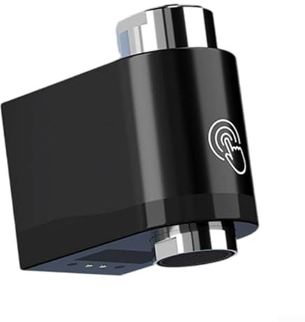 Ahorro de agua con sensor inteligente, accesorio de grifo de ahorro de agua infrarrojo dual con detección lateral inferior, apagado automático para fregadero de cocina y baño (negro)