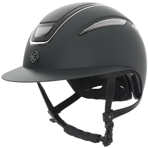 Covalliero Reithelm Elite Polo, Damen, Kinder, stoßfest, mit Poloschirm, mit Belüftung, mit Disc-System