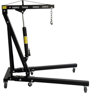 Mechanics 1 Ton Professional Folding Engine Crane Hoist Lift
