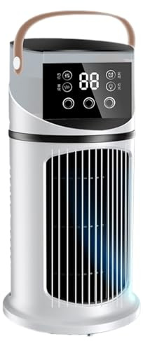 Shitafe Climatiseur Mobile 9000 BTU Climatiseur Portable, USB 4 En 1 Ventilateur De Bureau Avec Déshumidificateur,Rafraîchisseur D'Air Ventilateur Et Mode Nuit - Silencieux Pour Maison Bureau