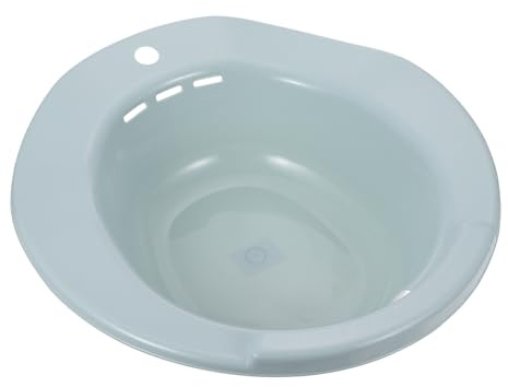 Sitzbad für Wochenbettpflege, 39x36,5x10cm Kunststoff für Wc | Ergonomischer Rand, Integrierte Entlüftung, Glatte Oberfläche, für Runde und Ovale Becken Zuhause
