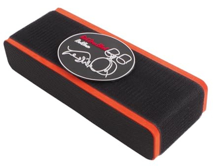 MFMEXUL Bass Drum Stopper Pad Bietet Sicheren Stand Der Kick Drum Schlagzeug Verankerung Anti Rutsch Matte mit Eva Kern Und Gummifläche für Bühnenmusiker Übu, Orange