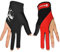 2 Stück Billard Pool Shooters 3 Finger Links Recht Hände Handschuhe Lycra Billard Handschuh Snooker Instrumente Billard Zubehör L rot