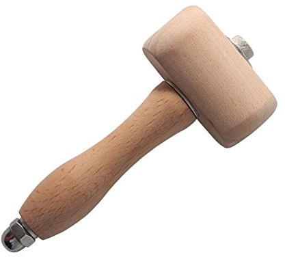 WEICHUAN Mazo de tallado de madera de haya, el mazo de madera de haya bien equilibrado
