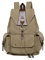 Canvas Vintage Rucksäcke,Popoti Rucksack Damen Herren Schulrucksack Leinwand Retro Backpack Unisex Daypacks für Outdoor Sports Reisen Wandern mit Großer Kapazität Wanderrucksack (Khaki)