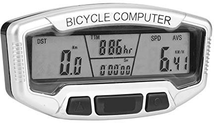 Topiky Waterproof Wired Bike Computer Odometer with LCD Display Cycling Riding Accessories for Outdoor Bicycles