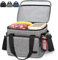 Lubardy 30L Bolsa Isotermica Nevera Portatil Bolsa Termica Porta Alimentos Bolsa Nevera Gran Capacidad para Camping Comida Playa Almuerzo Picnic Gris