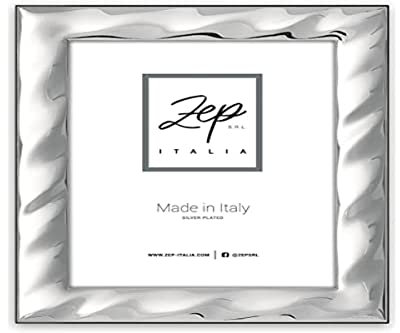 zep srl Cornice SAVONA da Tavolo in Silver Plated per foto 15x20, Posizionabile Orizzontalmente. Placcata Argento. Made in Italy