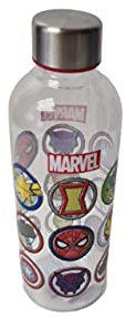 Marvel Avengers Plastic Water Bottle Clear Transparent School Kids Drinking Bottles Sports Gym Yoga