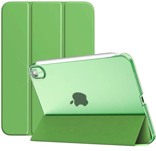 Custodia per iPad Mini 7 (A17 Pro, 2024) / Mini 6 (2021) Generation Case, 8,3 - Cover auto wake/sleep - Mini 7a / 6a modelli: A2993_A2995_A2996_A2567_A2568_A2569 (verde)