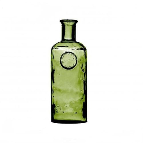 Natural Living Adele Vase Bottle 1.7L Emerald Recycled Glass D13 x H27