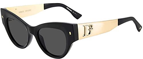 DSQUARED2 D2 0062/S Brille, Black, 49 für Damen, schwarz