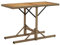 vidaXL Gartentisch Esstisch Holztisch Terrassentisch Balkontisch Buffettisch Tisch Stahlrahmen Campingtisch Beige Massivholz Akazie Poly Rattan