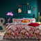 furn Inked Duvet Cover Set – Tattoo Inspired Cartoon Print with Reversible Design, Polycotton Bedding (Pink Blush – Double)