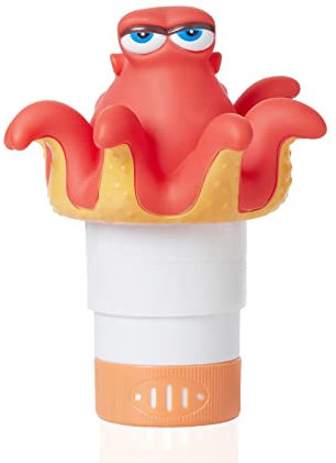 XY-WQ Chlorschwimmer Schwimmender Pool-Chlorspender (Octopus), passend für 1 und 3 Zoll Tabletten für große und kleine Pools, Whirlpool, Spa
