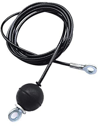 Gym Kabel Draht Fitnessgerät Stahlseil - Drahtseile Stahlseil Ummantelt Für Latzug Kabelzug Seilzug | Kraftstation Ersatzseil Mit Schwerkraftkugel | Fitness Home Gym Riemenscheibensystem | 2/2.5/3m