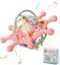 Sugeru Neue Beißring baby, greifball für babys | baby spielzeug | Beißring aus Silikon BPA-frei | Greifling Zahnungshilfe zu stimulieren und zu entspannen ab 3 Monate | Baby rassel toys ball (Rosa)