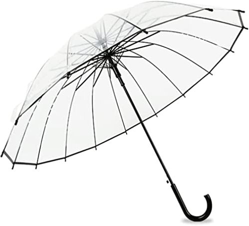 Paraguas Paraguas Golf Transparente Grande tamaño Ventilado Ventilado Abra Sombrillas Abrir Sombrillas Al Aire Libre Camping Umbrella (Color : B, Size : 40inch)