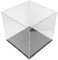 BESPORTBLE Box Fußball Display Box Schutz Vitrine Baseball Vitrine Würfel Organizer Ständer Terrarium Container Glas Display Glas Container Mit Deckel Aufbewahrungsbox Fußballhalter