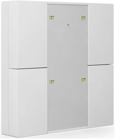 MDT Taster Plus 55 Plus 4-fach, Reinweiß glänzend, KNX-Schalter, Schalter, Edelstahl, Weiß