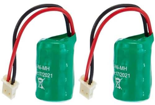 VIMAR 00910 Batteria Ricaricabile Ni-MH 4,8 V 80 mAh di Ricambio per torce elettroniche, Compatibile con Eikon, Arké, Plana, Idea (Confezione da 2)