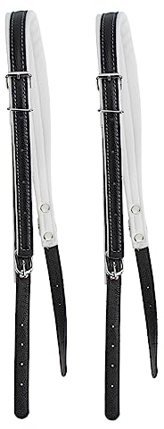 Toyvian 1 Satz Akkordeonriemen Gürtel Für Frauen Bass-gürtel Tragegurt Für Akkordeon Wickelgürtel Für Damen Akkordeon-halsband Akkordeongurt Bassgurt Weiß Fräulein Hosenträger Leder