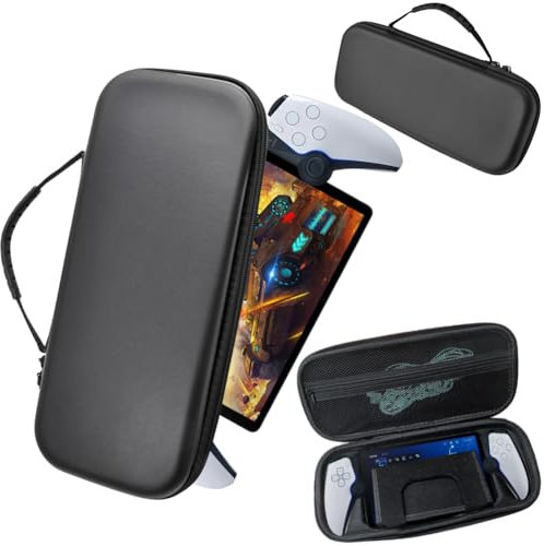 JDXFENG Estuche rígido de Transporte para (Sony) (Playstation) Portal Estuche Compatible con (Playstation) Portal Remote Player Estuche Viaje portátil para PS5 Portal Bolsillo Malla para PS5 Portal