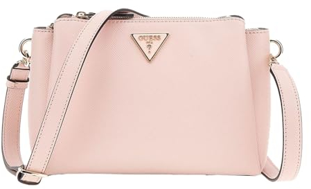 GUESS Noelle Tri Compartment Crossbody Bag Light Rose