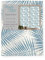 Tex family Coppia TENDINA a vetro FOGLIA STYLE BLU larga cm. 60 da Finestra e da Porta - COPPIA (2 TELI) CM. 60X240