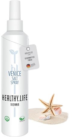 HLV - Sea Salt Spray 200ml - Meersalzspray für Haare, vegan - Salzspray, Volumenspray, Fixierspray für Undone-Looks, Beach Waves, natürlicher Grip, seidenmattes Finish & starkem Halt - Made in Germany