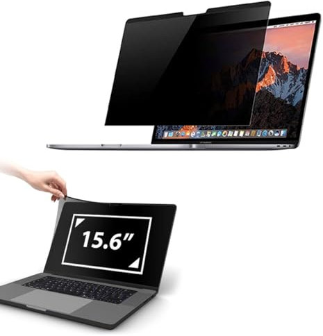Laptop Privacy Screen Shield 15.6 Inch for Hp/Dell/Acer/Lenovo/ThinkPad/Samsung/Asus Removable 16:9 Aspect, Anti Blue Light Glare 15.6 Laptop Privaccy Filter X 1