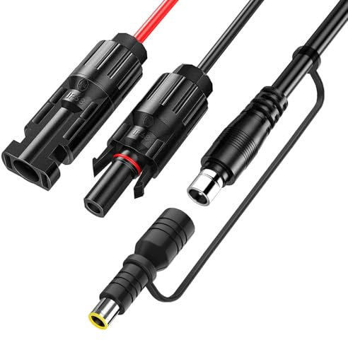 Solarpanel Stecker auf DC8020 Kabel Solarstecker Photovoltaik zu DC7909 8mm für Jackery Explorer 1000 880 800 708 500 400 300 240 160 Pro Plus Serie Bluetti EB70 EB3A Yeti und mehr PowerStation